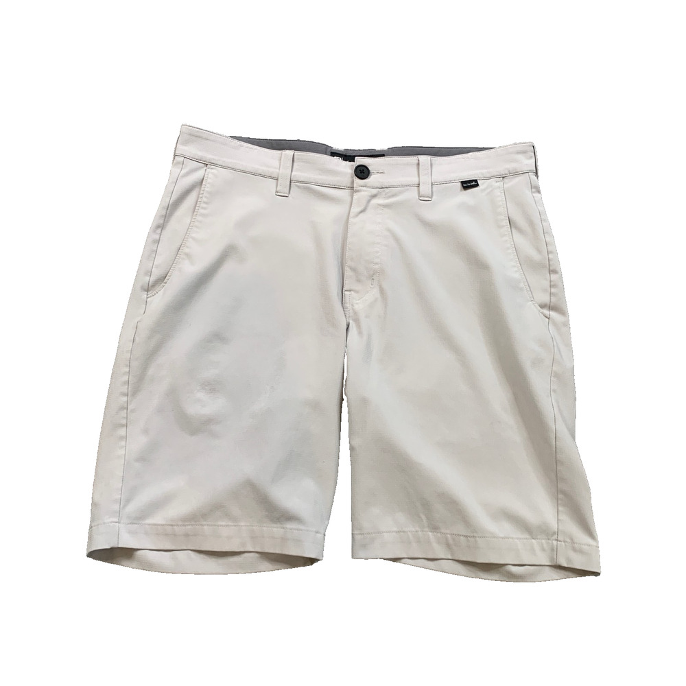 Travis Mathew Shorts Men 32 Silver Starnes Hybrid Golf Lightweight Micro-Ripstop
